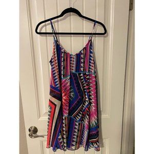 Express Multicolor Flowy Mini Dress - NEW WITH TAGS